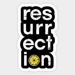 The Stone Roses Resurrection Indie Manchester Portrait Integrated Lemon Sticker